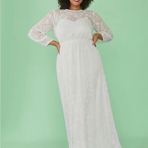 Modcloth Just The Beginning Lace Dress